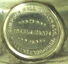 Simpson, Hall, Miller & Co silverplate mark