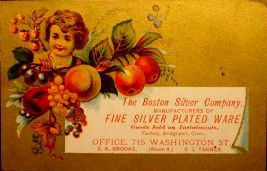 The Boston Silver Company trade card