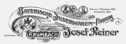 Reiner Gebr�der Bayerische Silberbesteck - Krumbach i. Bayern