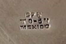 Dulce Plateros silver mark