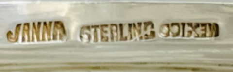 Mexico silversmith's mark: Janna Thomas de Velarde
