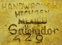 Mexico silversmith's mark: Salvador Vaca Teran