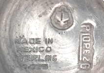 Mexico silversmith: P. Lopez G.