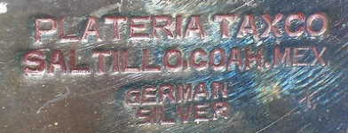 Mexico silversmith: PLATERIA TAXCO SALTILLO