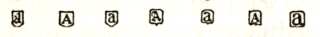 London date letter 'a'