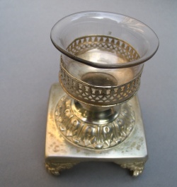 19th century Belgian silver flower holders
