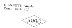 silversmith Giannotti Angelo, Rome, 1824-1865: hallmark silversmith Giannotti Angelo, Rome, 1824-1865: hallmark