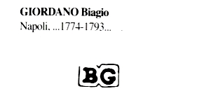 silversmith Biagio Giordano, Napoli, 1774-1793: hallmark silversmith Biagio Giordano, Napoli, 1774-1793 1802-1835: hallmark