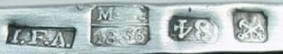 hallmark
St.Petersburg
1835
silversmith
Johann Fridrik Akerblom
assayer
Mikail Mikhaìlovich Karpinshiì hallmark
St.Petersburg
1835
silversmith
Johann Fridrik Akerblom
assayer
Mikail Mikhaìlovich Karpinshi
