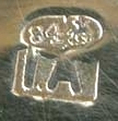hallmark
Moskow
silversmith
Ivan Alekseevich Alekseev hallmark
Moskow
silversmith
Ivan Alekseevich Alekseev