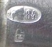 hallmark
Kiev
1908-1926
silversmith GP hallmark
Kiev
1908-1926
silversmith GP