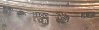 hallmark Moskow 1800 silversmith AB assayer Alekseì Ivanov Vikhliaev hallmark Moskow 1800 silversmith AB assayer Alekseì Ivanov Vikhliaev