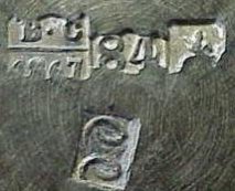 hallmark Moskow 1867 silversmith S. Stroganov assayer Viktor Savinkov hallmark Moskow 1867 silversmith S. Stroganov assayer Viktor Savinkov