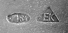 hallmark Moskow 1908-1917 silversmith Erik Kollin hallmark Moskow 1908-1917 silversmith Erik Kollin