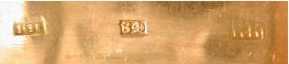 hallmark 1826 silversmith Ivan Kaltikov hallmark 1826 silversmith Ivan Kaltikov