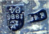 hallmark
Moskow
1886
silversmith A?Z hallmark
Moskow
1886
silversmith A?Z