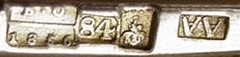 hallmark
Moskow
1856
silversmith
Aleksandr Afanasbev
assayer
Viktor Savinkov hallmark
Moskow
1856
silversmith
Aleksandr Afanasbev
assayer
Viktor Savinkov