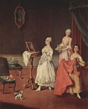 Pietro Longhi: The toilet of the Lady Pietro Longhi: The toilet of the Lady