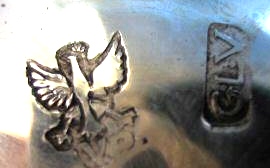silver salt cellar - Naples hallmark