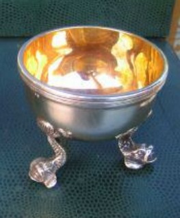 silver salt cellar - Naples silver salt cellar - Naples