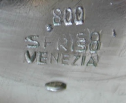 brocca con coperchio (1950 circa):punzoni