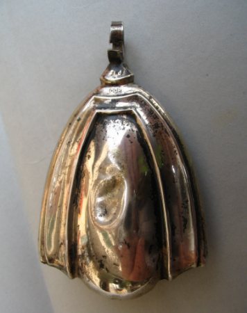 Italian antique silver baby rattle
