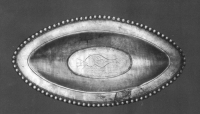 small dish engraved with a fish small dish engraved with a fish