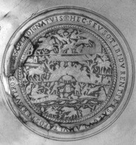 dedication to Seuso on the center of the dish dedication to Seuso on the center of the dish